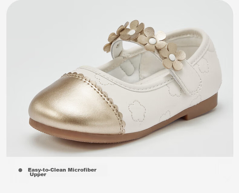 DAVE & BELLA Children's Leather Shoes Girls Spring Little Chanel Style Princess Shoes Big Kids Single Shoes Little Chanel Style 9
